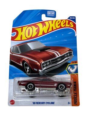 Hot Wheels 1969 Mercury Cyclone Muscle Mania 2/10 1:64 Diecast NOC